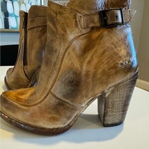 Bed Stu Isla Leather Ankle Boots Size 6